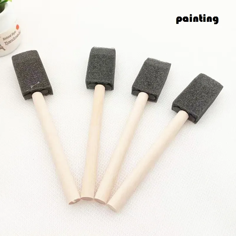 Wholesale Wooden Handle Foam Sponge Painting Applicator Brush For Kids  Ideal Art Class Tool For Children And Students From Esw_home2, $0.19